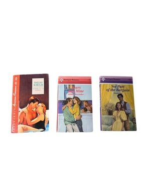 Vintage Harlequin Romance Books Lot of 3 Retro Paperback Cottagecore Aesthetic